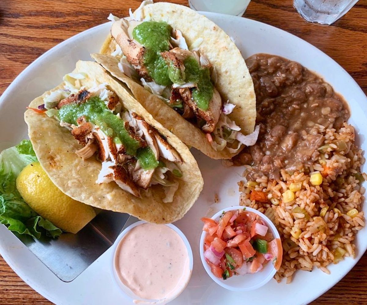 Halibut Fish Tacos at The Hangar On The Wharf in Juneau, AK