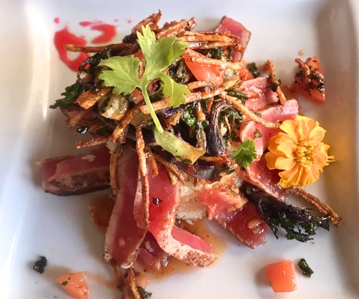Five Spice Tuna at Square Root in Brevard, NC