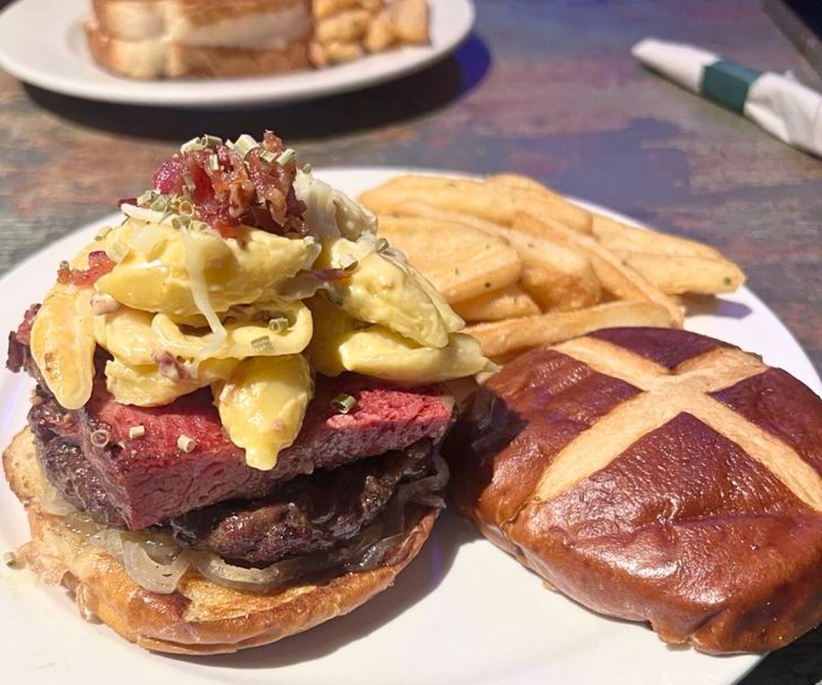 McBrisket Burger at Foodie Garage Eatery in Dubuque, Iowa