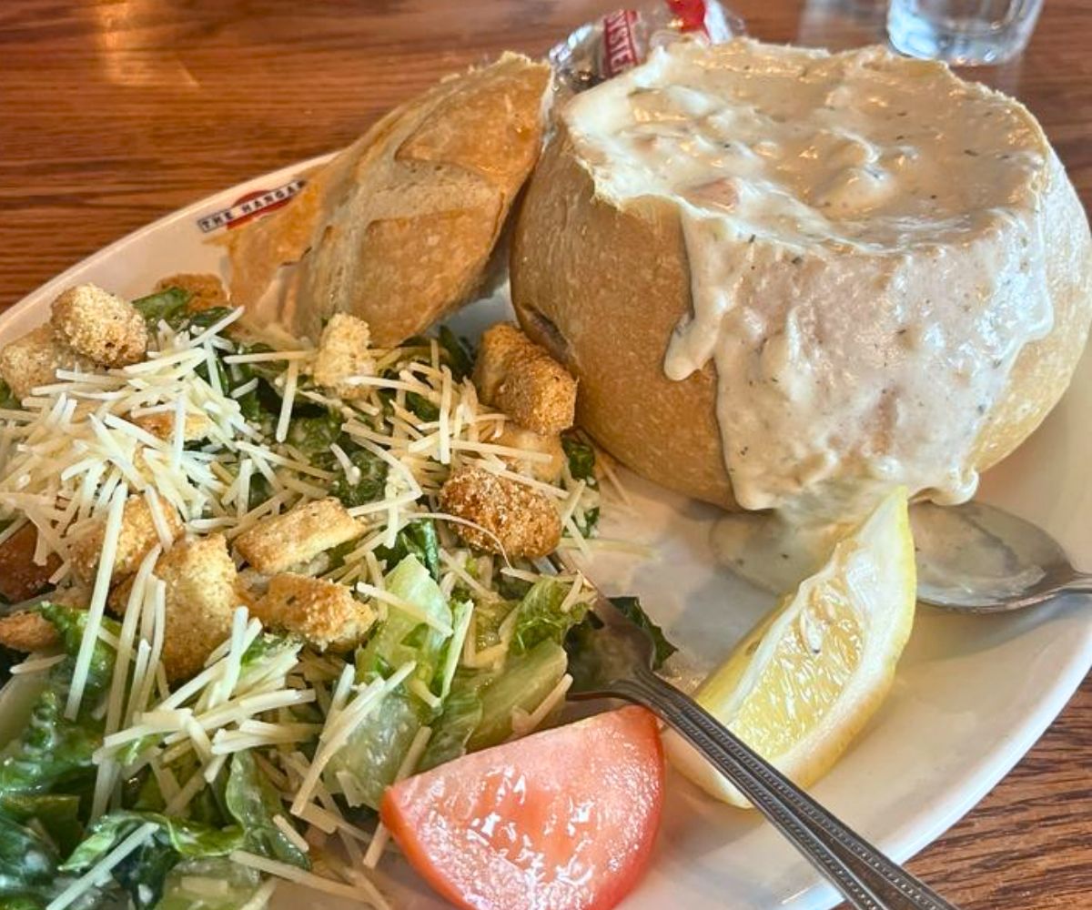 bread bowl at The Hangar On The Wharf in Juneau, Alaska