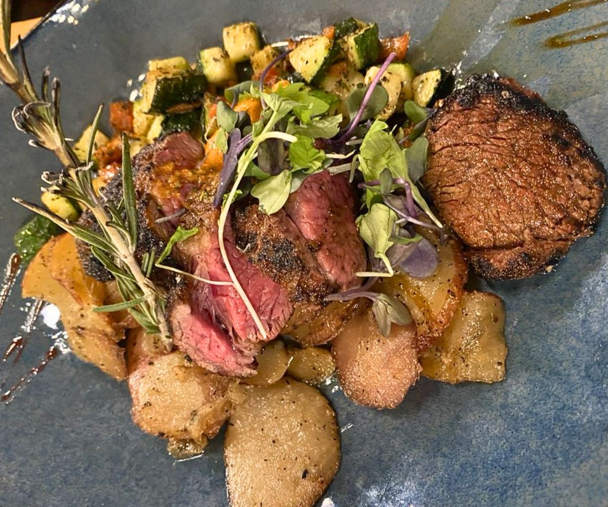 Hanger Steak at Square Root in Brevard, NC