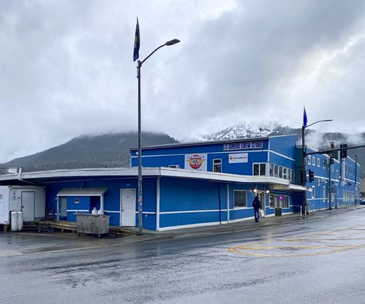 exterior of The Hangar On The Wharf in Juneau, Alaska