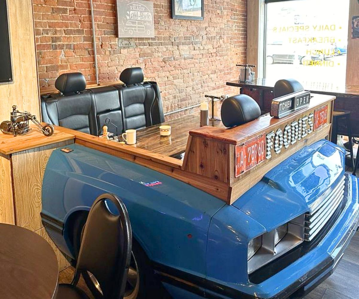 interior of Foodie Garage Eatery in Dubuque, IA
