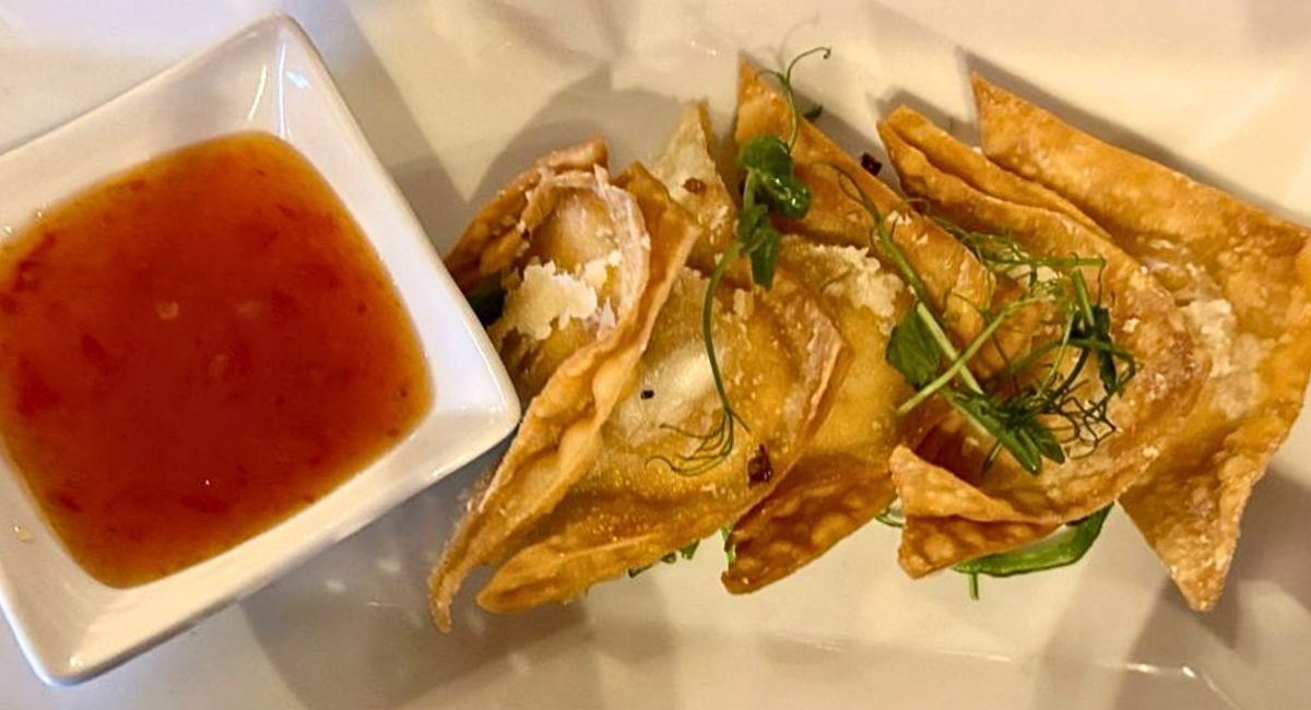 Lobster Rangoons at Fish Bones Grill in Lewiston, Maine