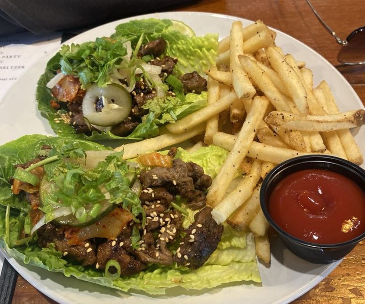 Korean BBQ Lettuce Wraps at Friends Grille and Bar in Valdosta, GA