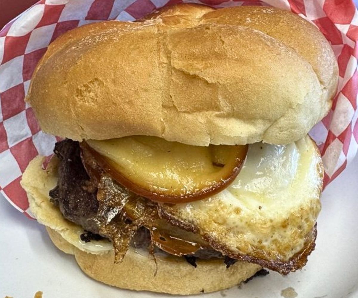 Creole Gouda Burger at Do-B's in Emporia, KS