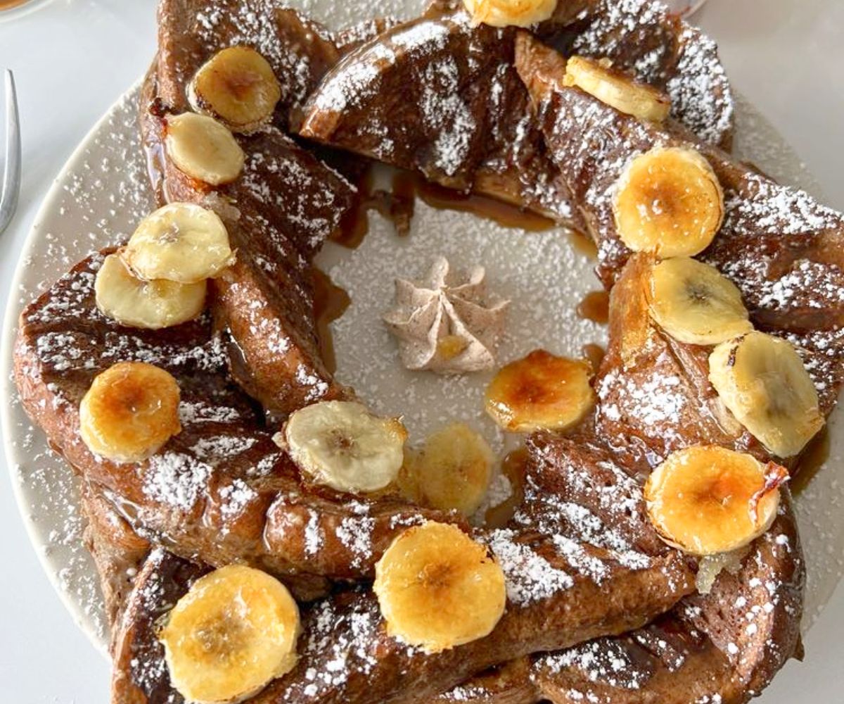 Bananas Foster French Toast at Debbie on the Levee in Kenner, LA