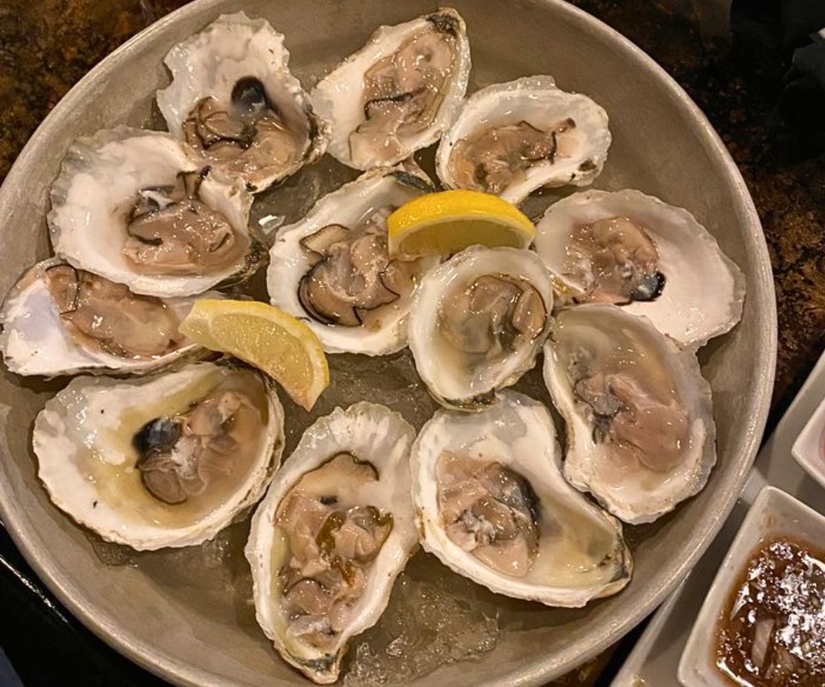 Oysters at Fish Bones Grill in Lewiston, Maine