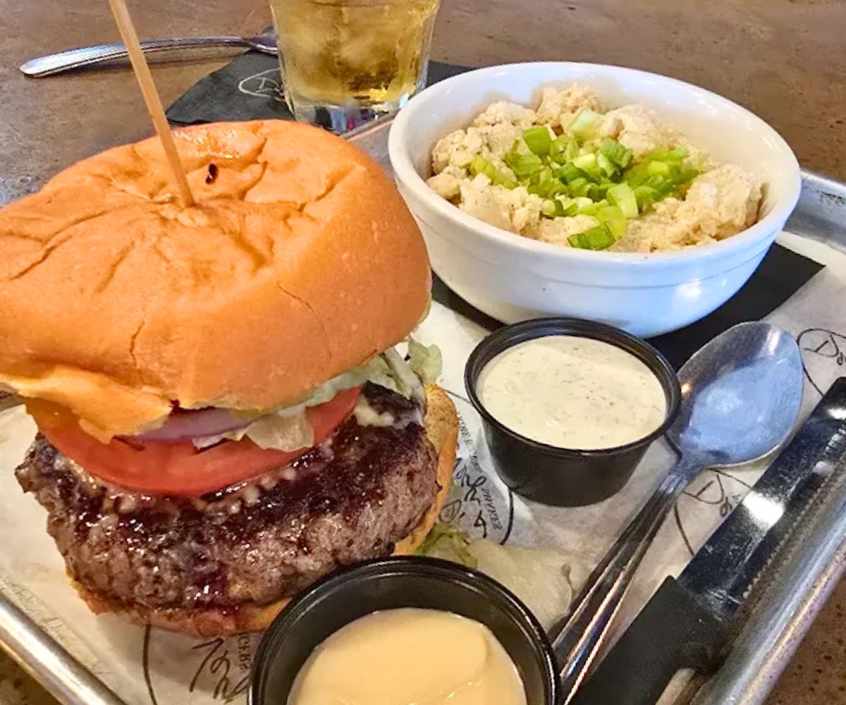burger at Desi Vega's Prime Burgers and Shakes in Harahan, LA