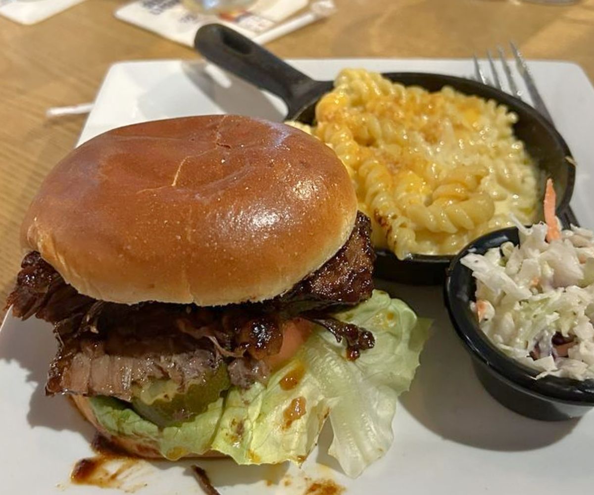 Brisket Burger at LouReda's an American Table in Rocky Mount, North Carolina