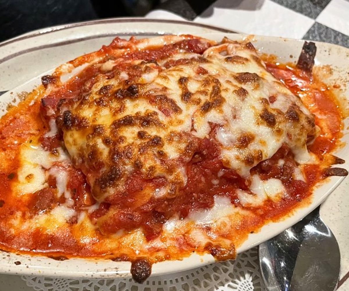 Meat Lasagna at Piccolino in Santa Fe, NM