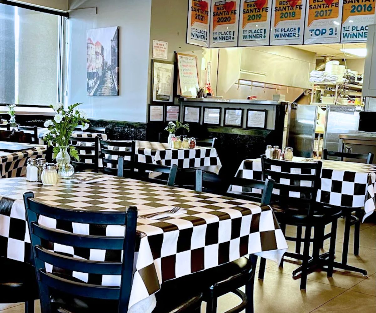 interior of Piccolino in Santa Fe, New Mexico