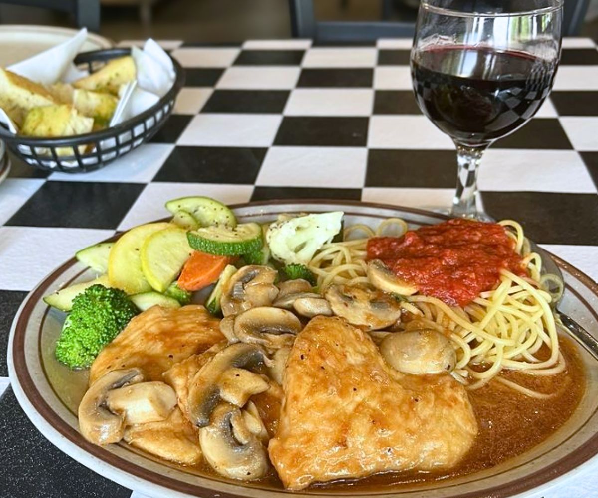 Chicken Marsala at Piccolino in Santa Fe, NM