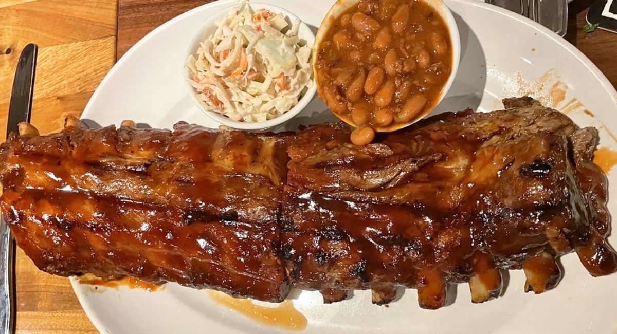BBQ Baby Back Pork Ribs at East End Grill in Lafayette, Indiana