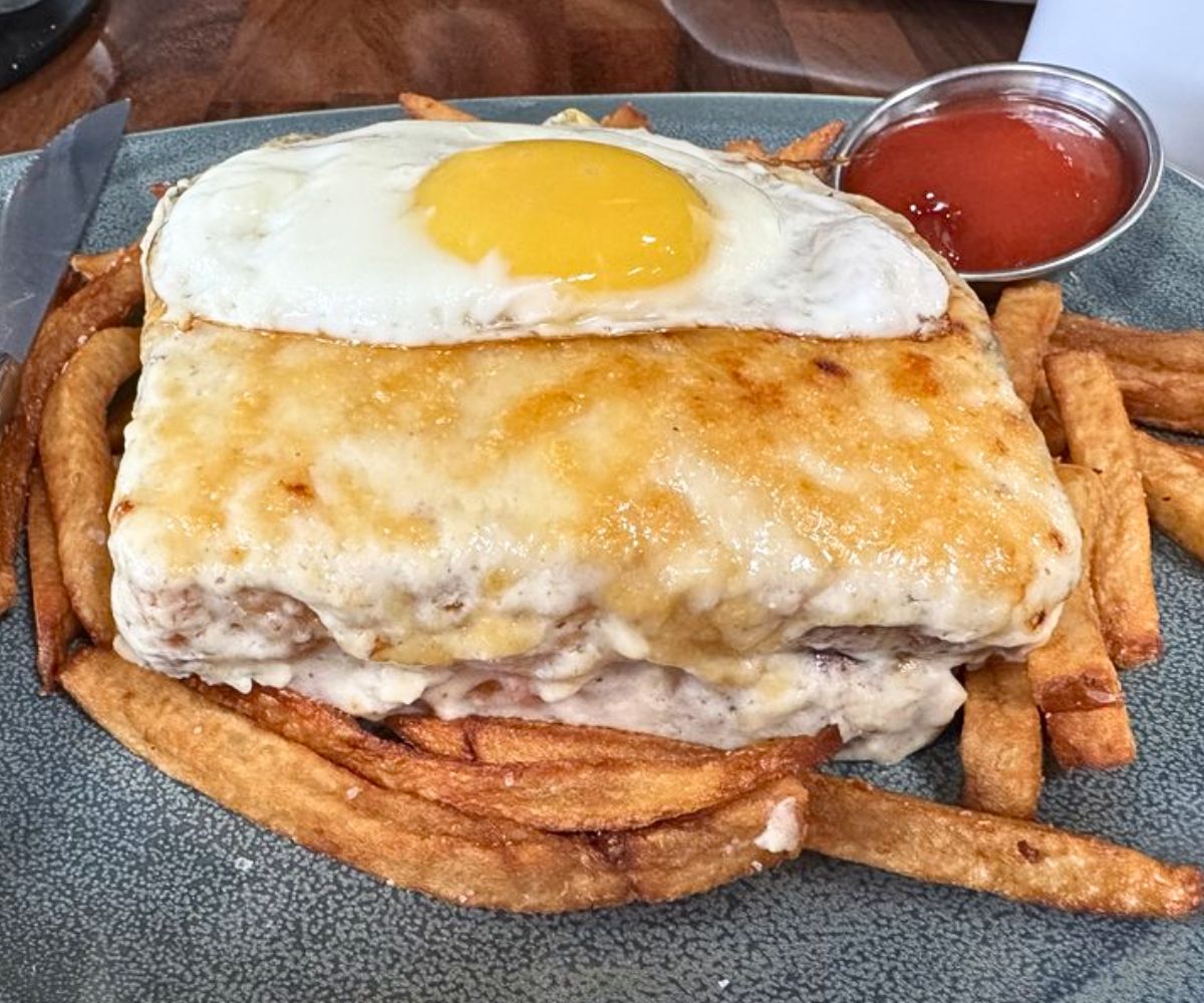 Croque Madame at The Good Place in Hudson, New Hampshire