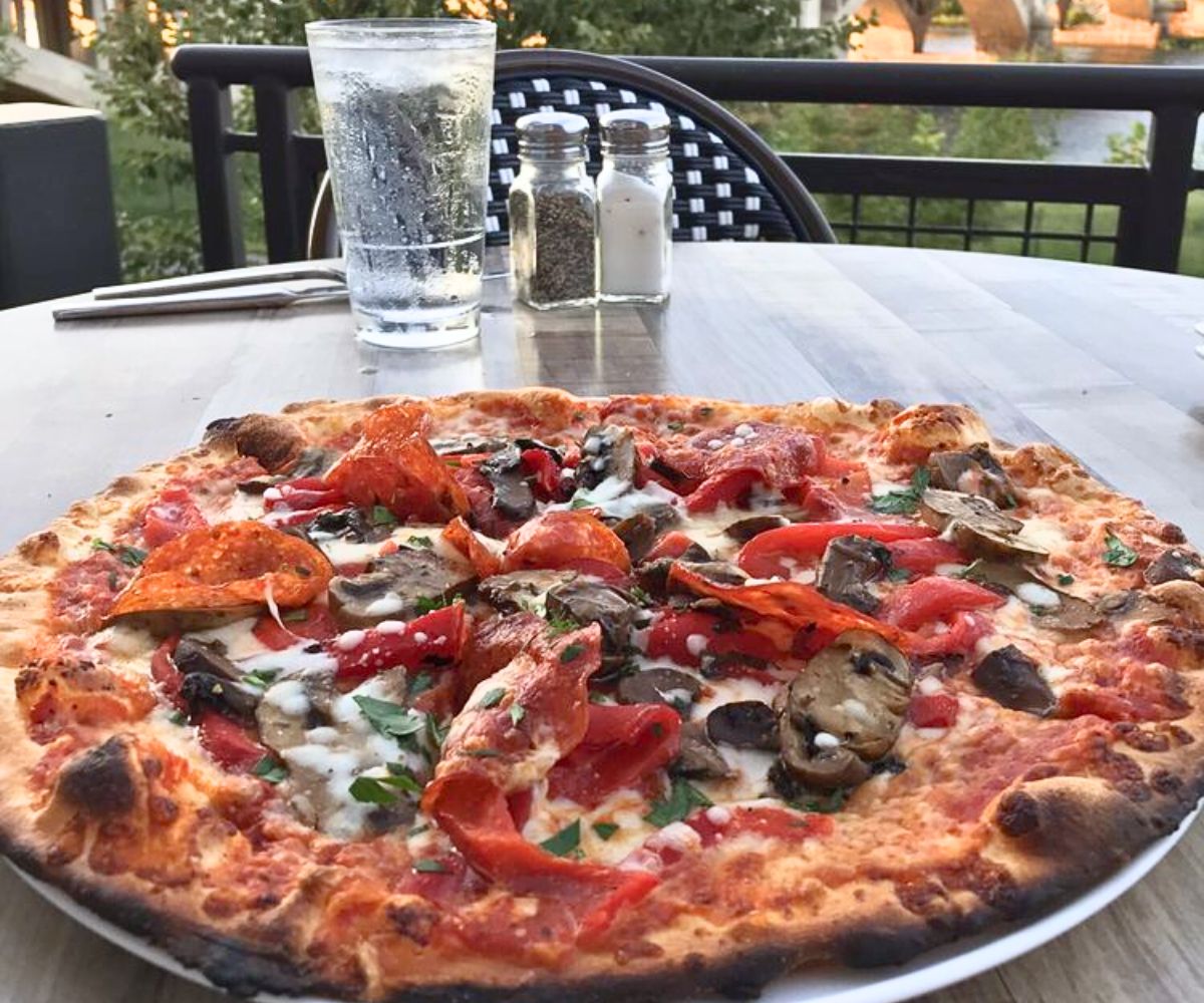 The Dan Pizza at Cotton at Riverside Mill in Danville, Virginia