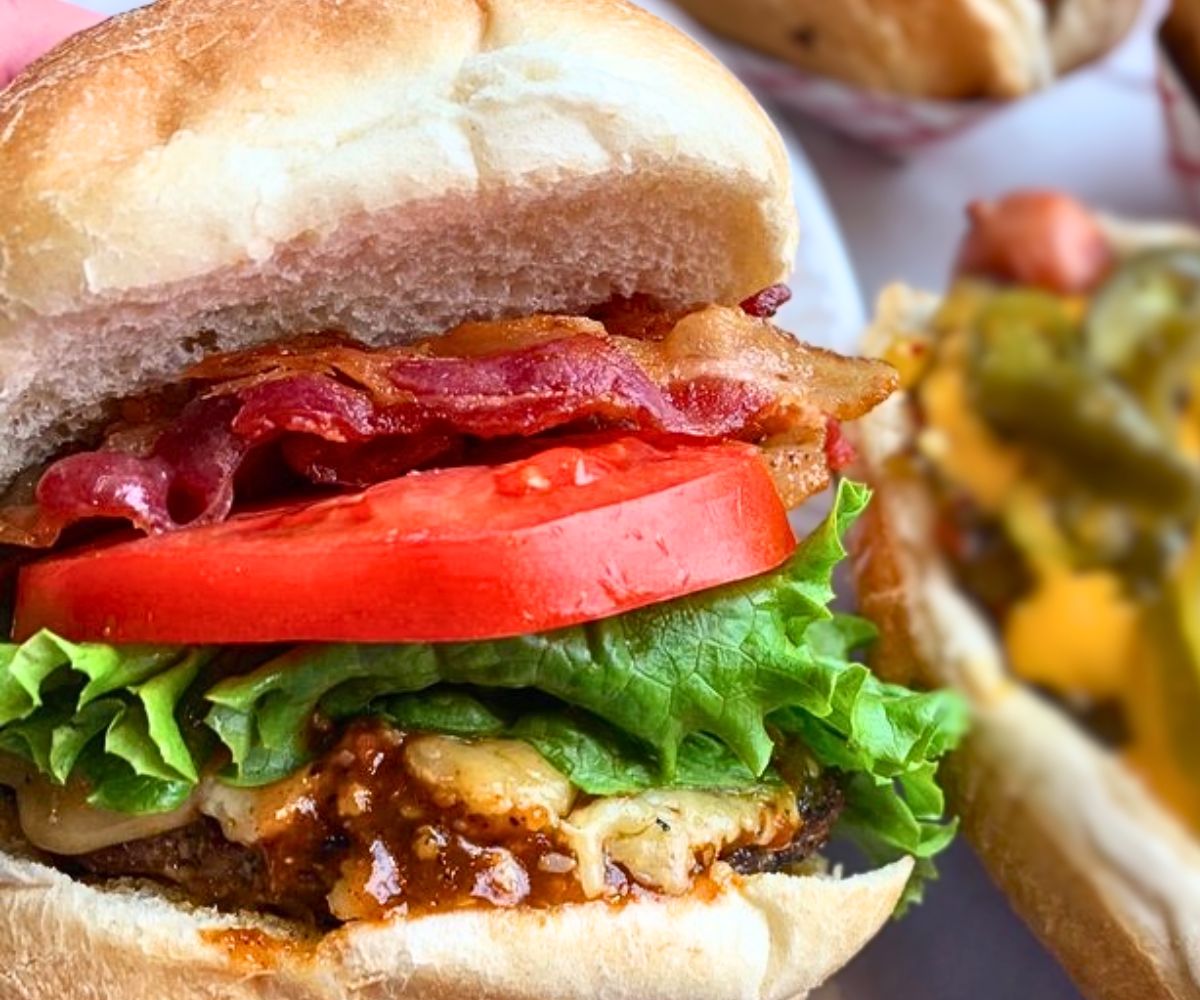 Triple B Burger at Riley's Hot Dog & Burger Gourmet in New Britain, Connecticut