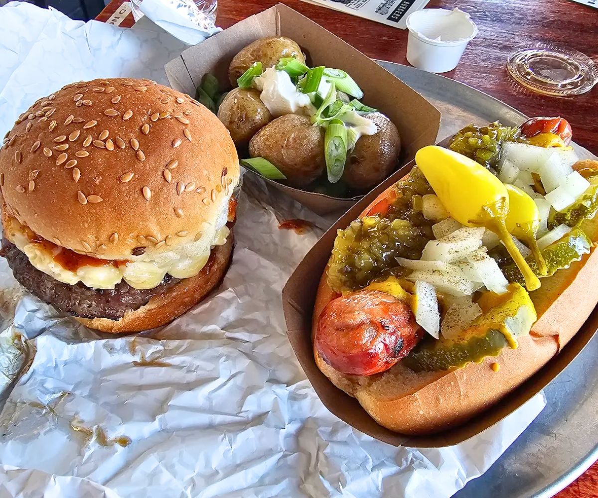 food at Riley's Hot Dog & Burger Gourmet in New Britain, Connecticut