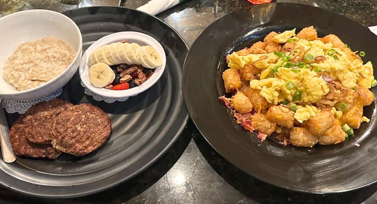 breakfast at The Breakfast Shoppe in Severna Park, Maryland