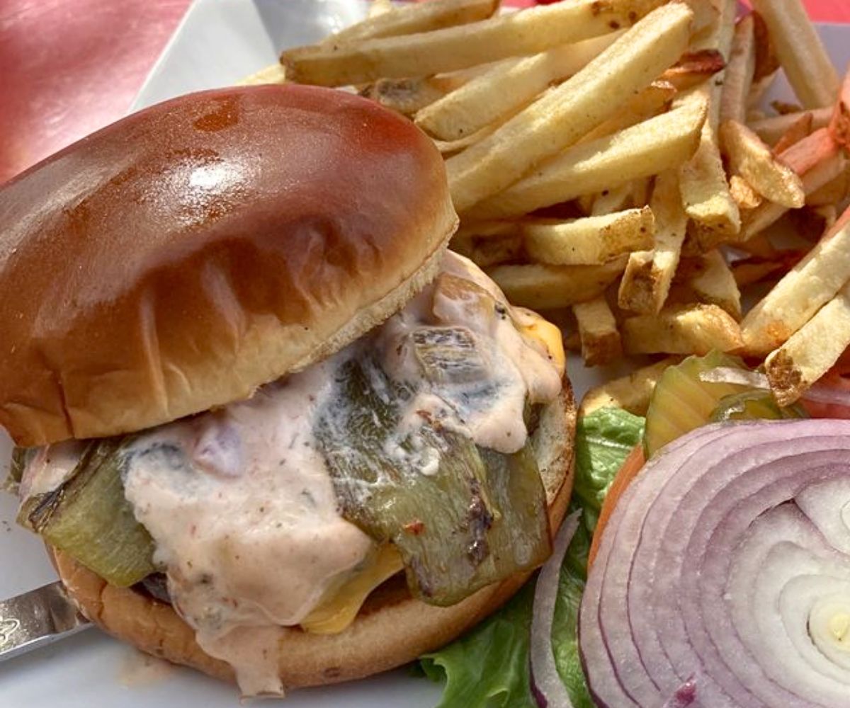 Ortega Burger at Burgers By The Bridge in Lake Havasu City, Arizona