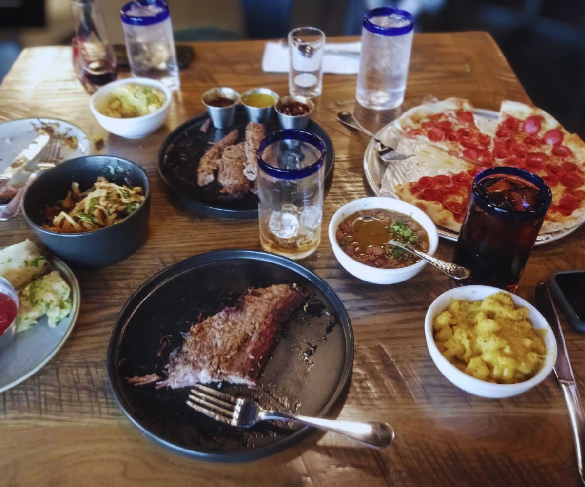 pizza and bbq at the compound in Fort Wayne, IN