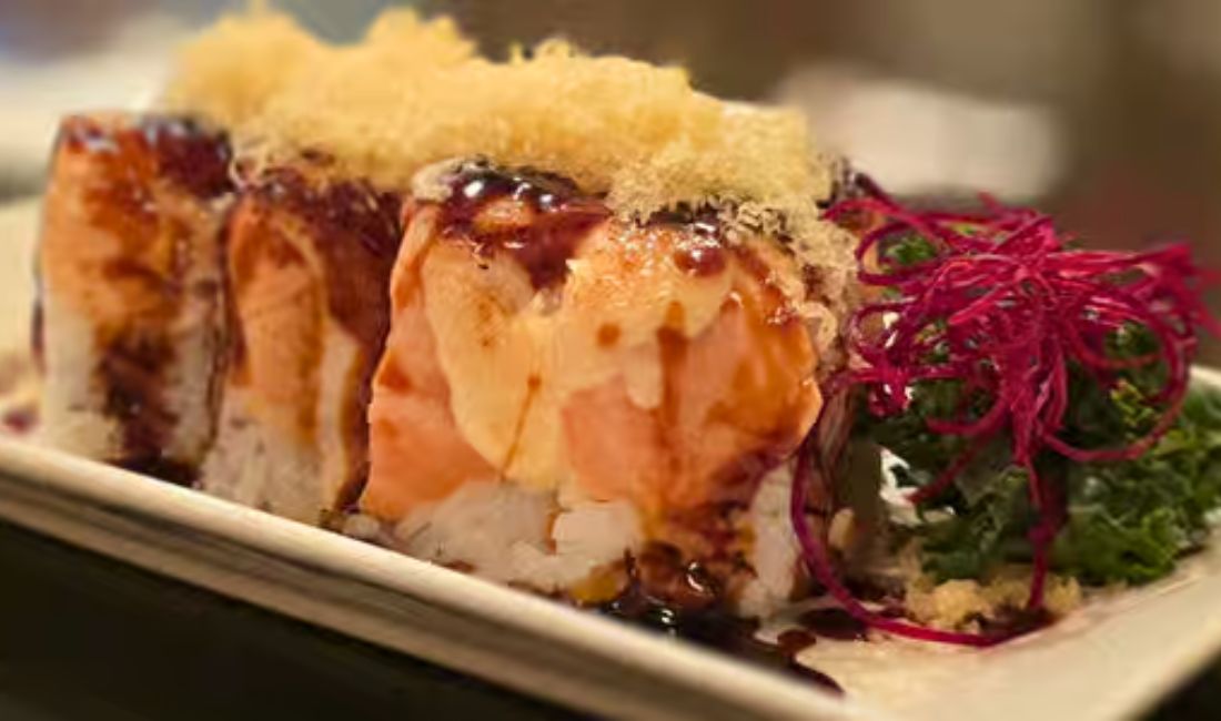 volcano roll at ozen sushi in simi valley ca