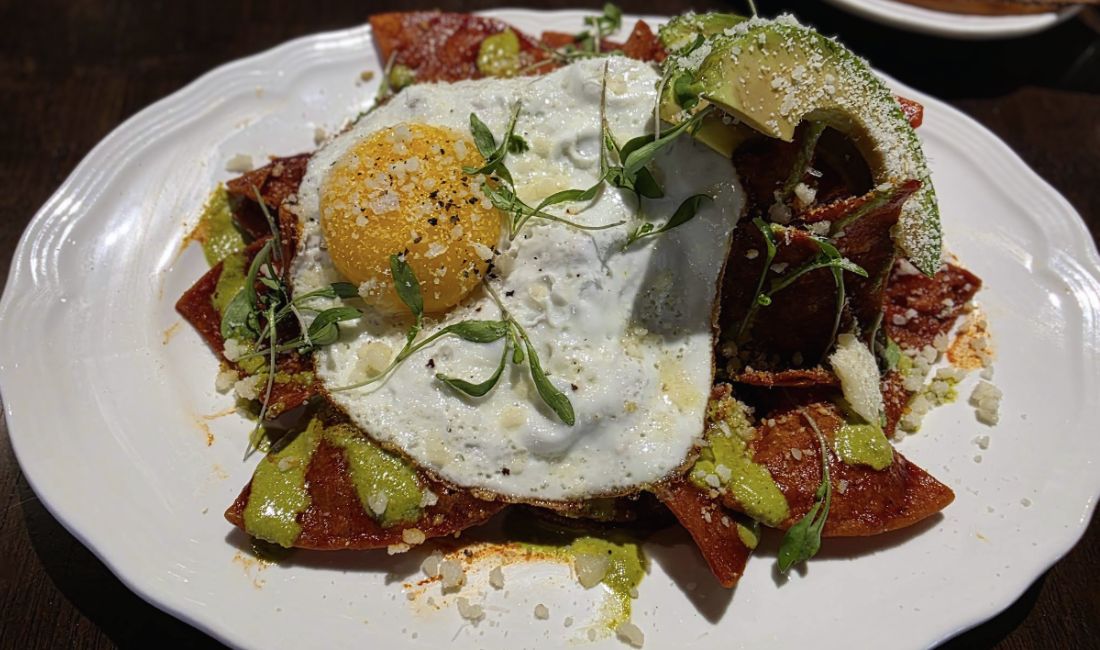 Chilaquiles at Ospi in Dallas, Texas