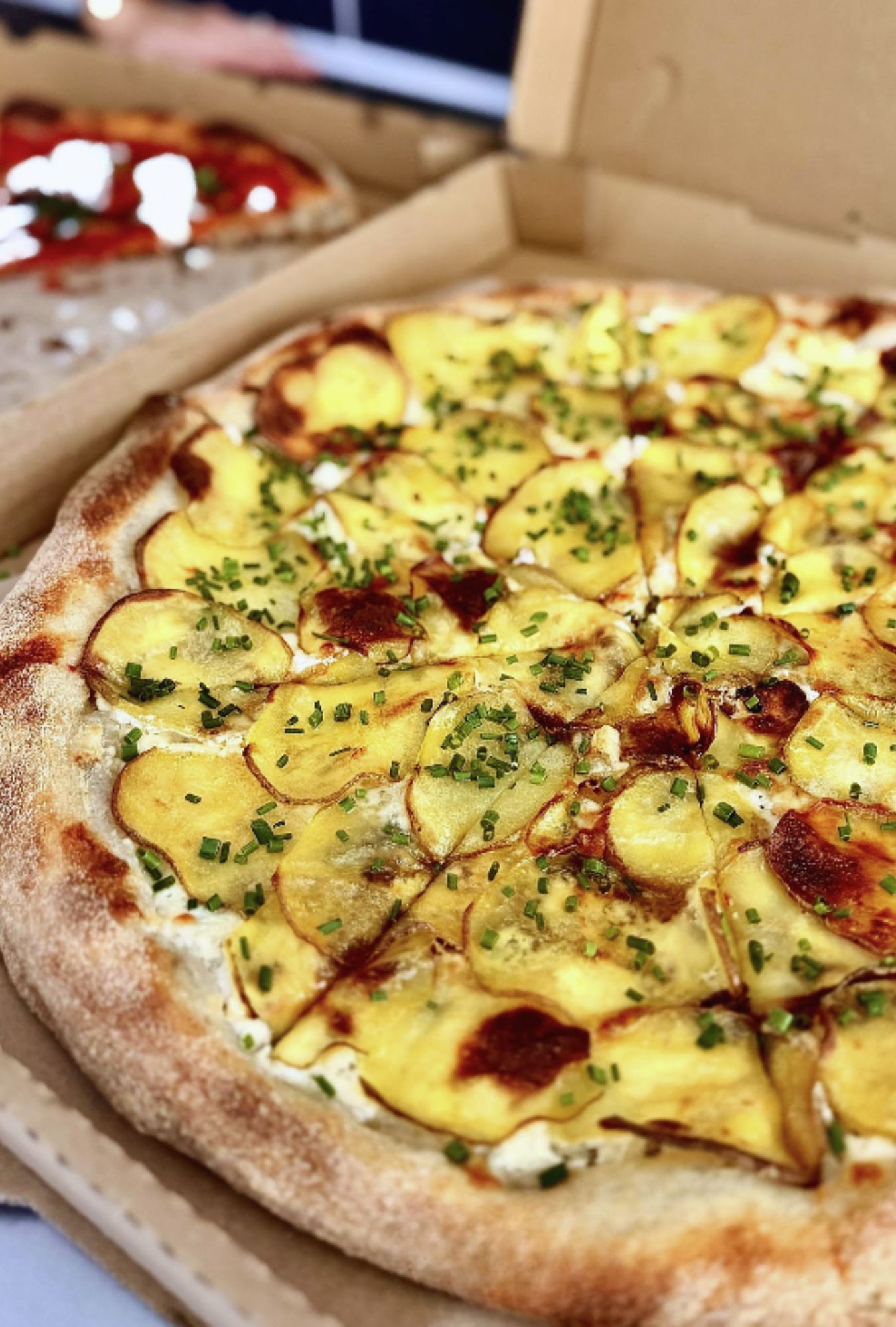 pizza at coast pizza in huntington beach, California