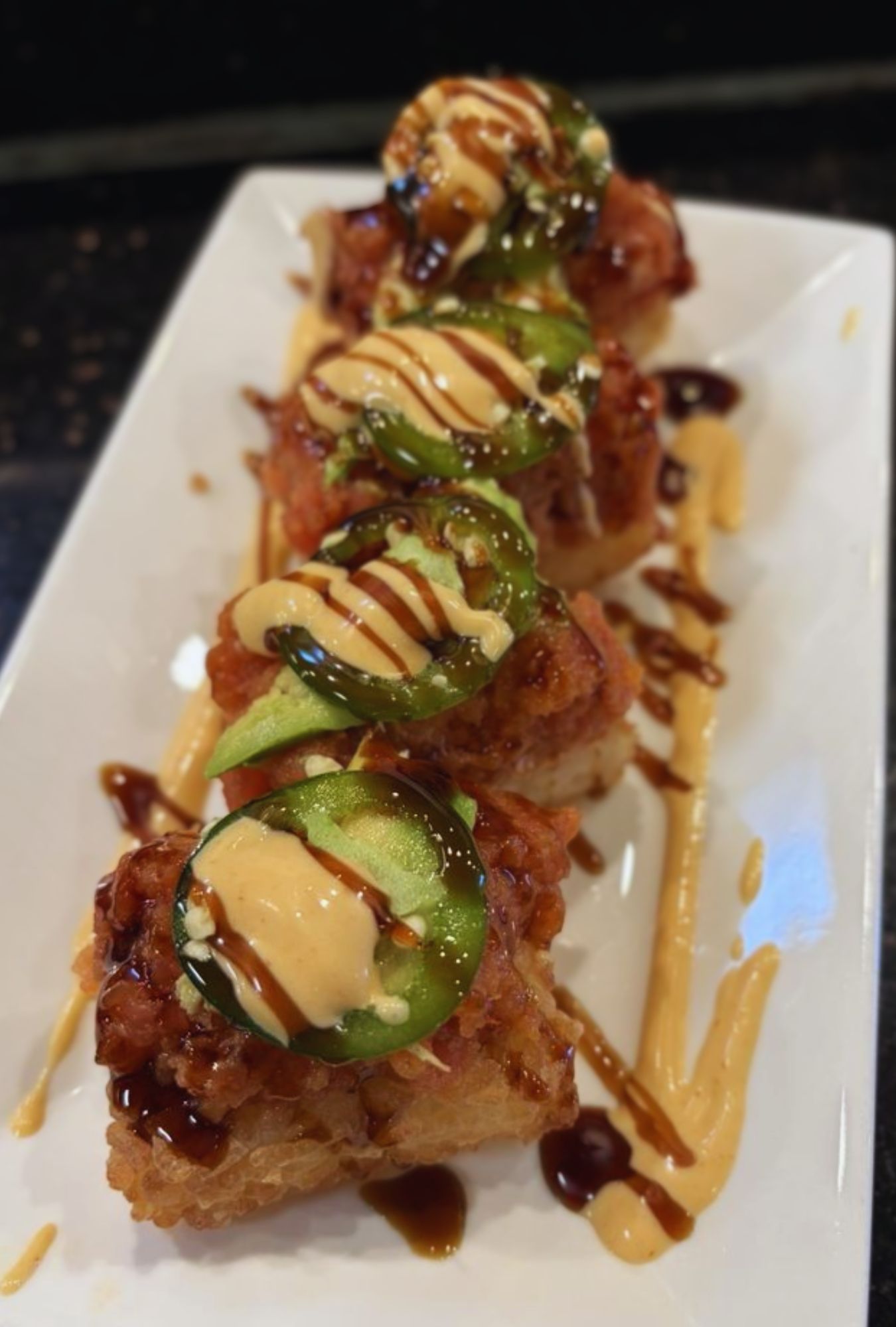 sushi rolls at ozen sushi in simi valley California