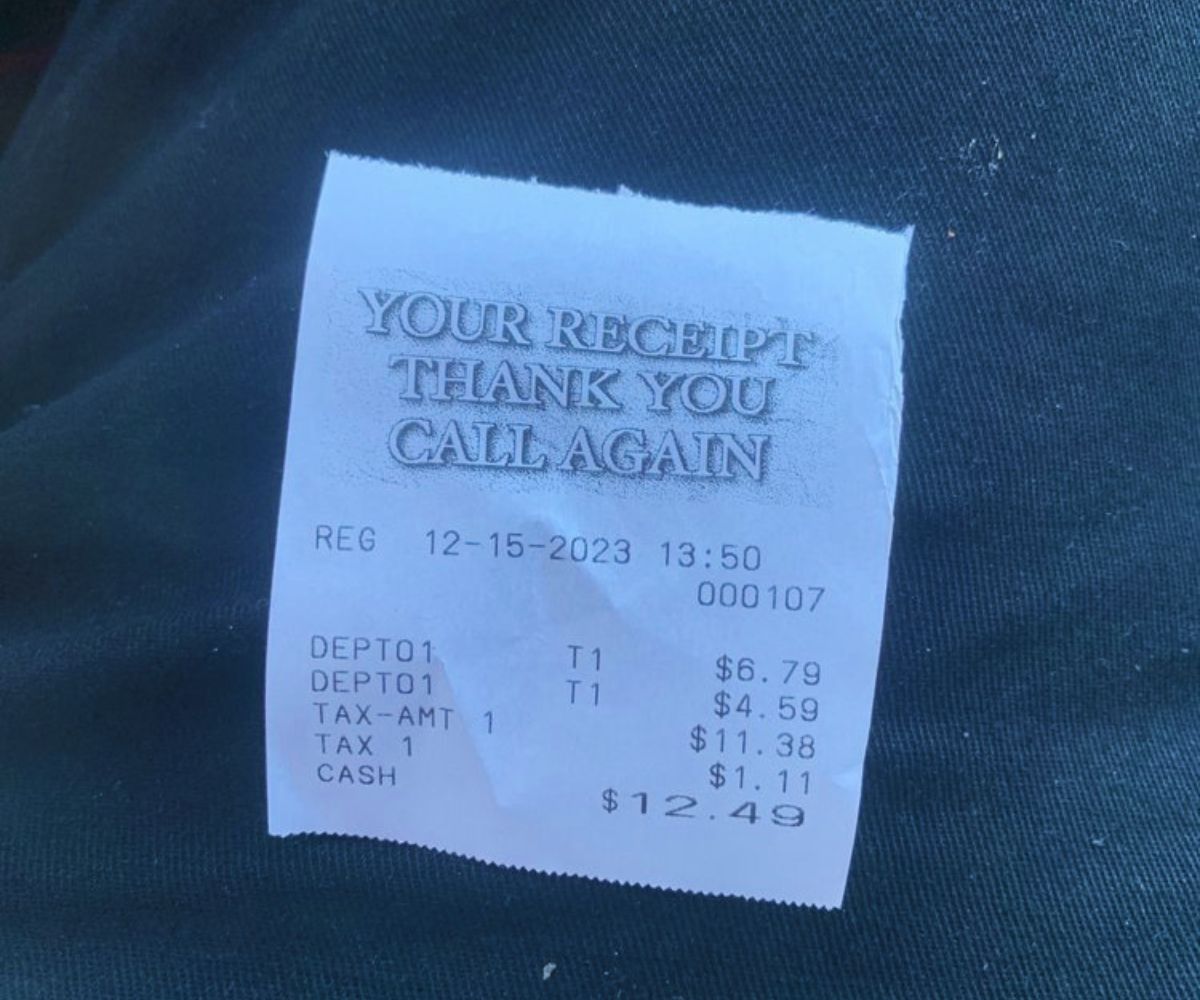 Renee's Sandwich Shop - Receipt