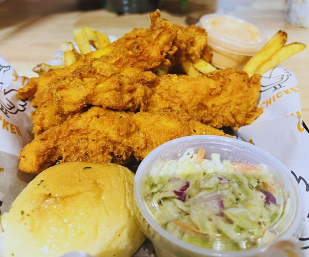 Just Chicken - Just Tender Meal - Chicken Tenders, Biscuit, Coleslaw