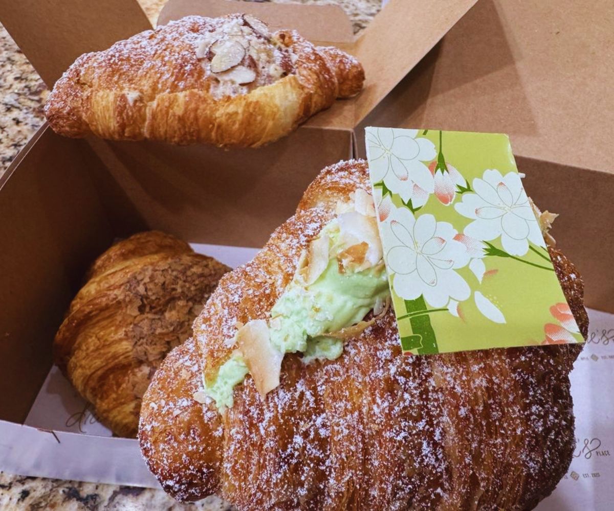 Diane’s Place - Pandan Croissant, Thai Tea Croissant, Almond Croissant