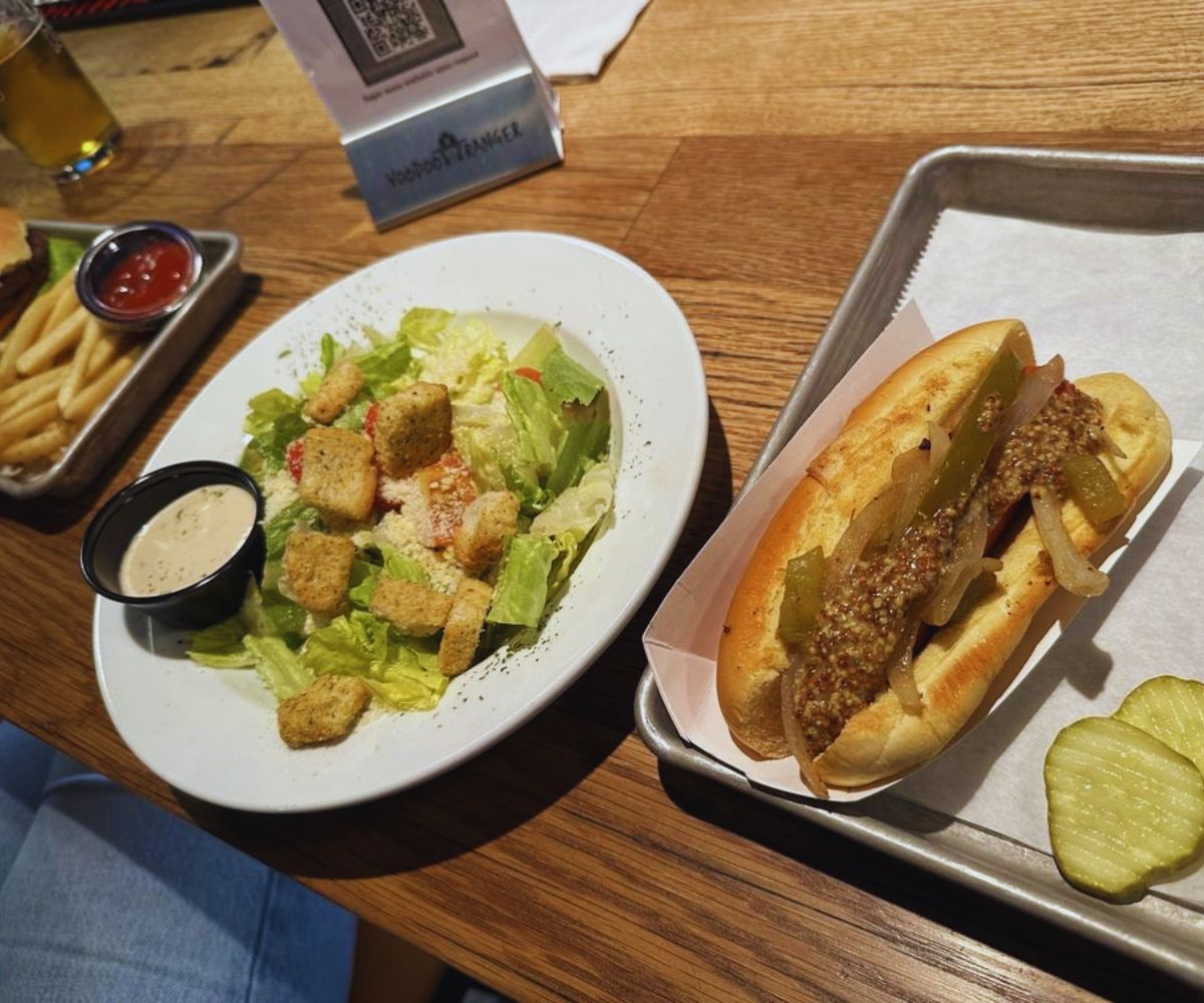 The Kenmore - The Kenmore Dog with Caesar Salad