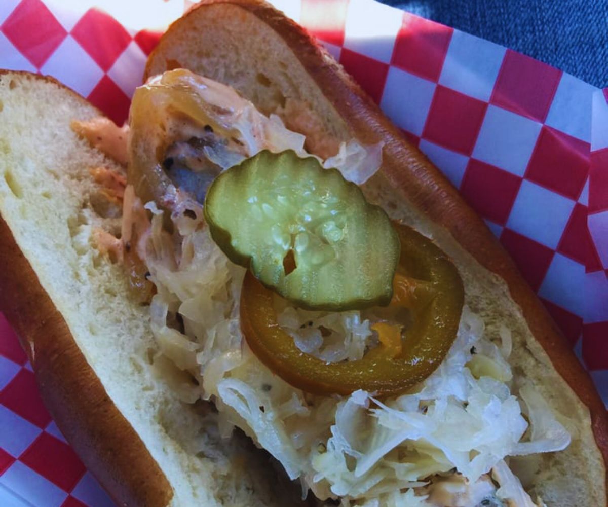 King's Sausage - Habanero Sausage on Pretzel Bread