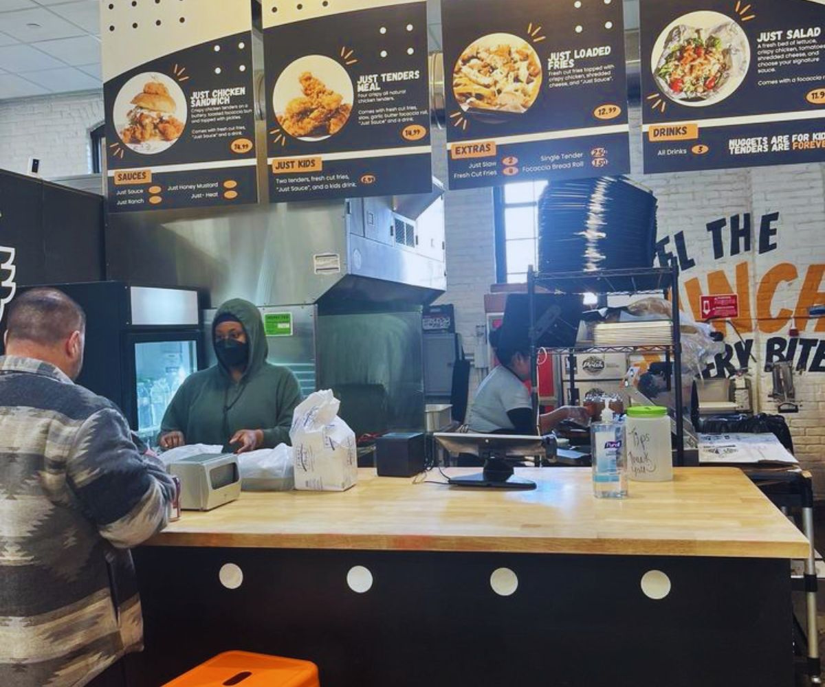 Just Chicken - Indoor Vibrs & Menu 