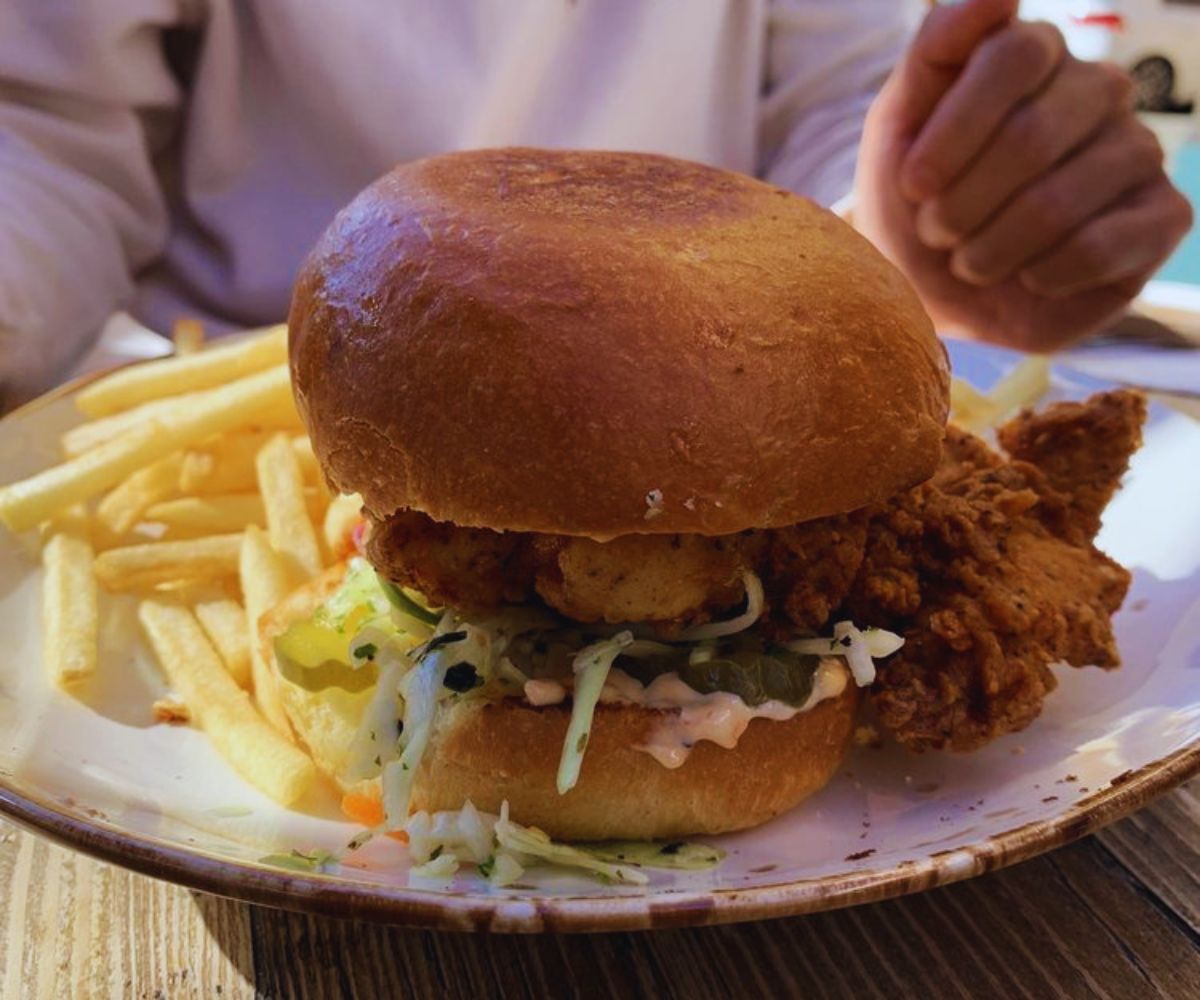 Cracked & Battered - Marina - Fried Chicken Sandwich & Fries