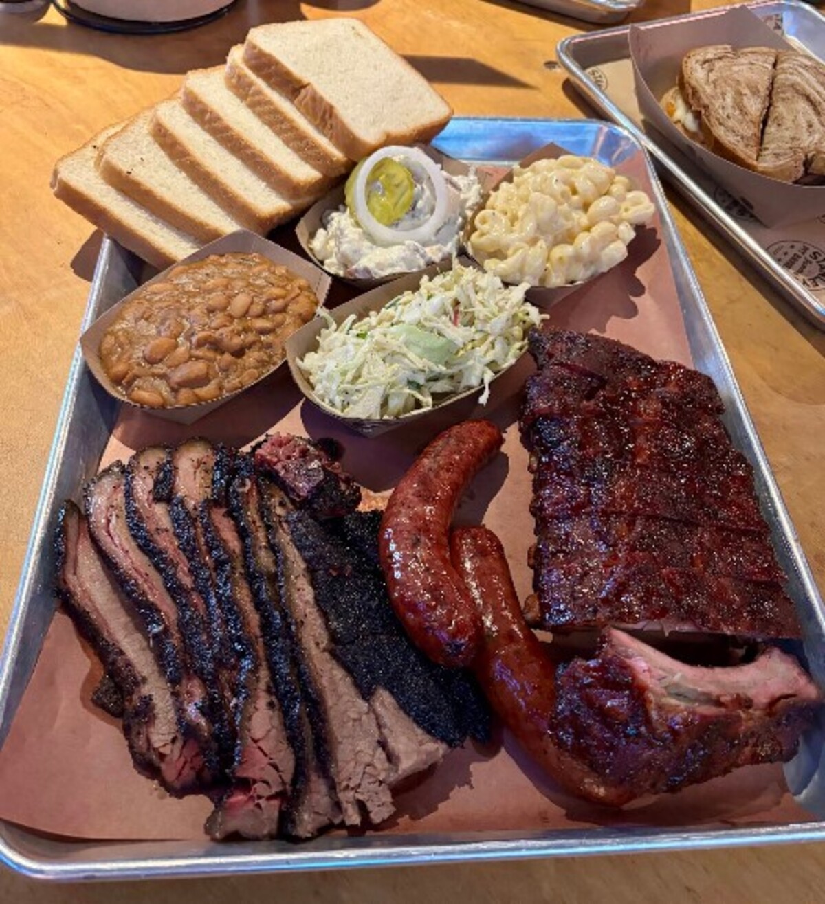 Food at Stanley's Famous Pit Barbecue located in Tyler, TX