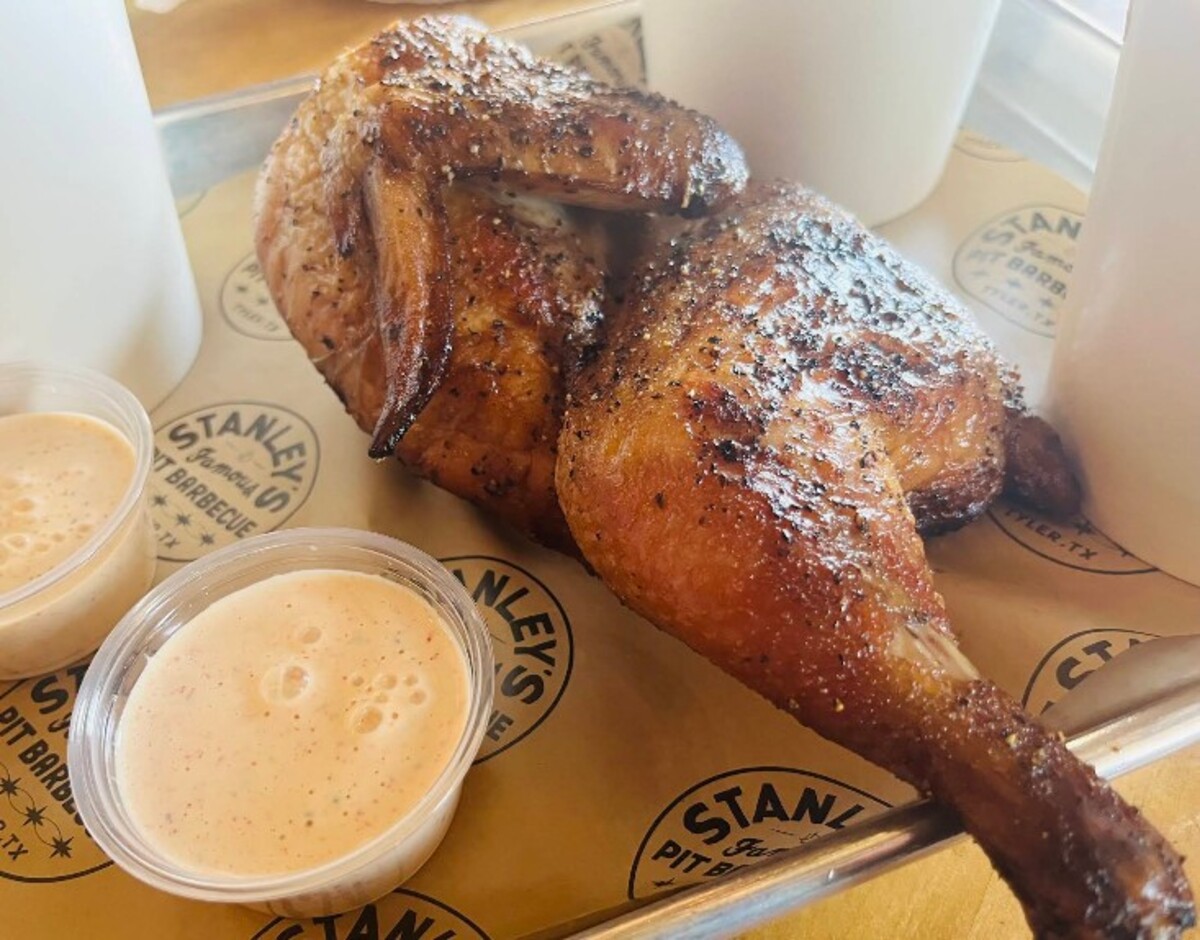 Food at Stanley's Famous Pit Barbecue located in Tyler, TX