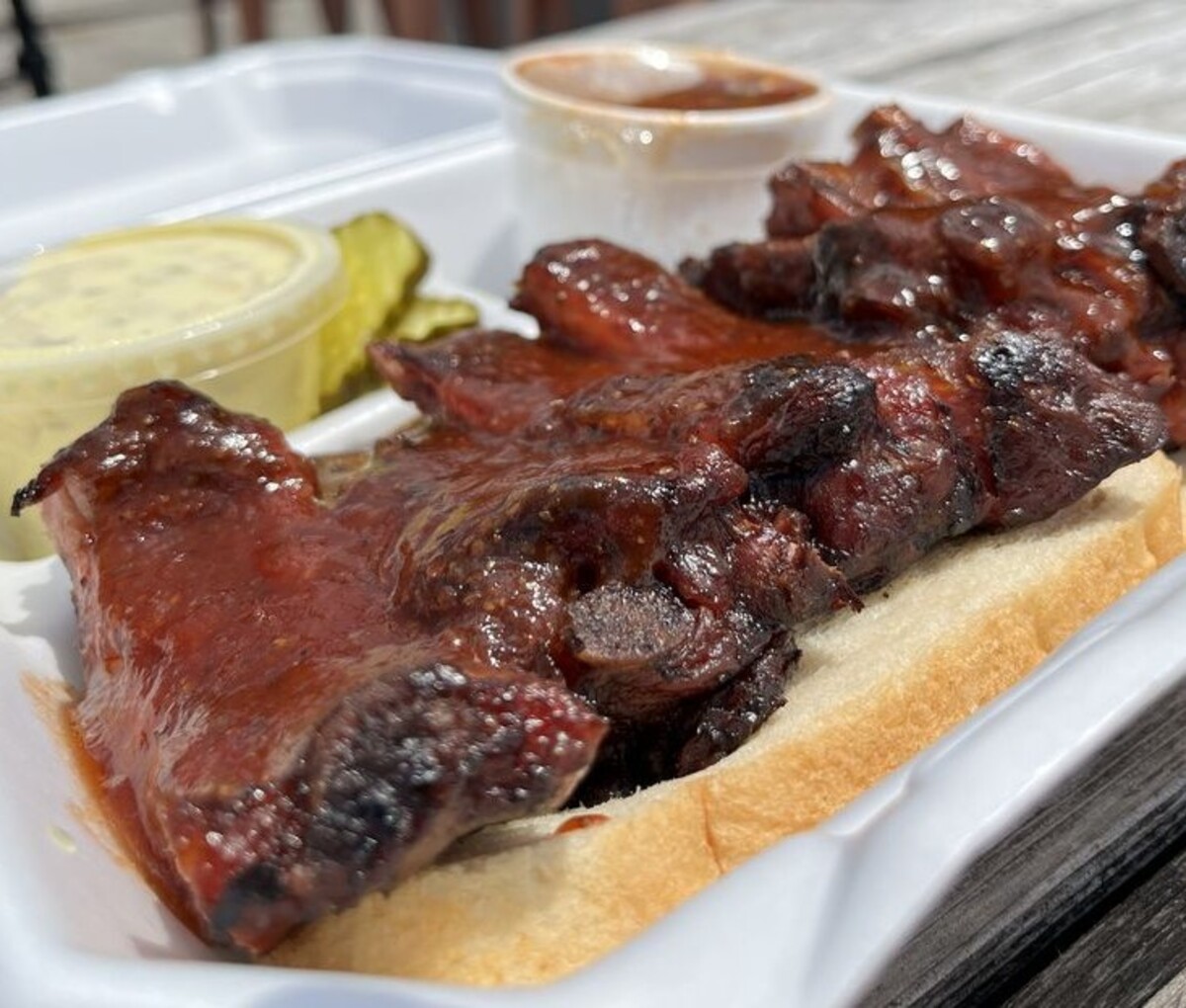 Food at Jones Bar-B-Q located in Kansas City, KS