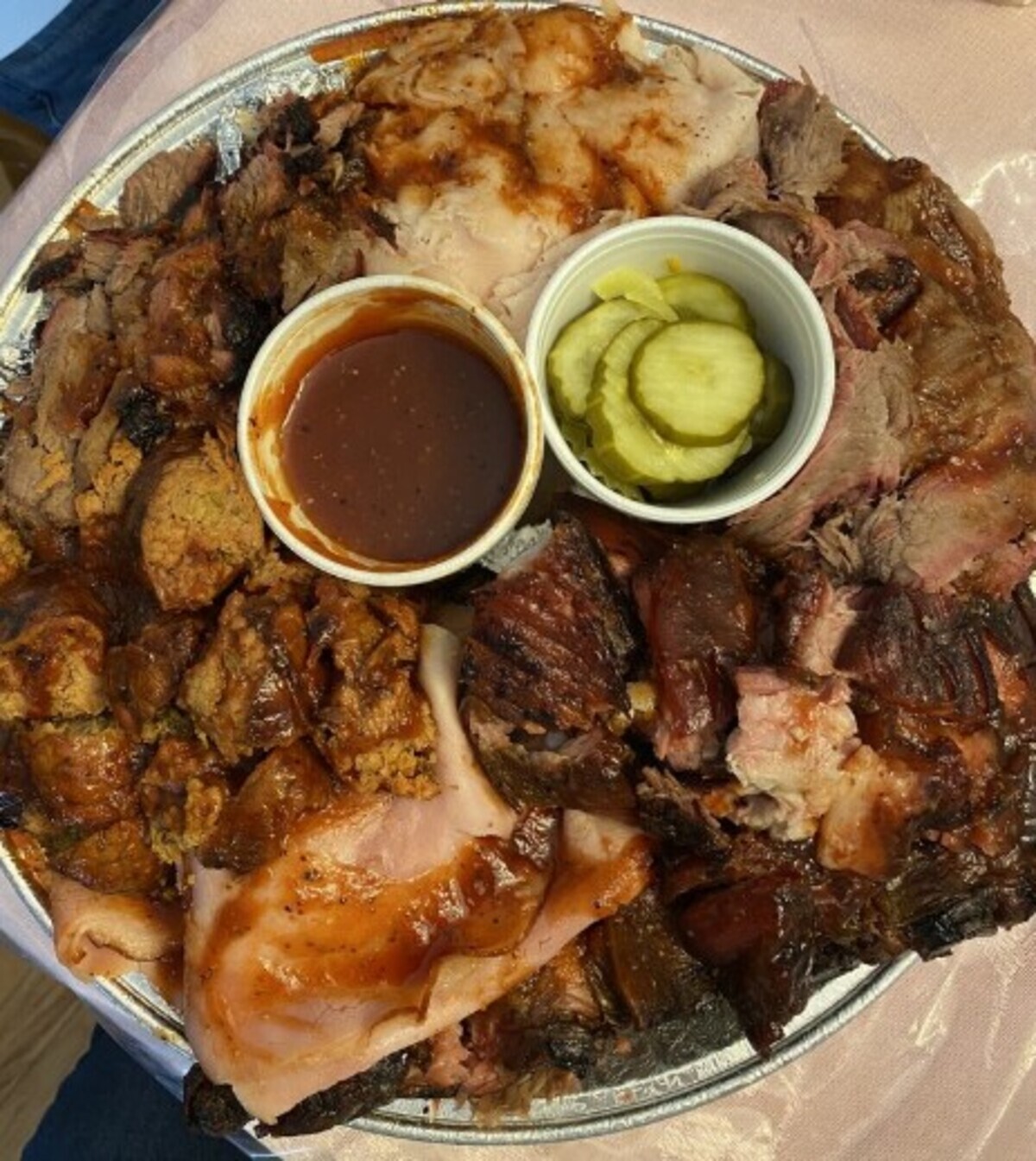 Food at Jones Bar-B-Q located in Kansas City, KS