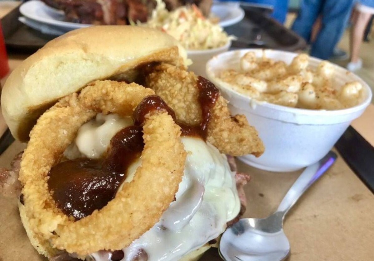 Food at Jones Bar-B-Q located in Kansas City, KS