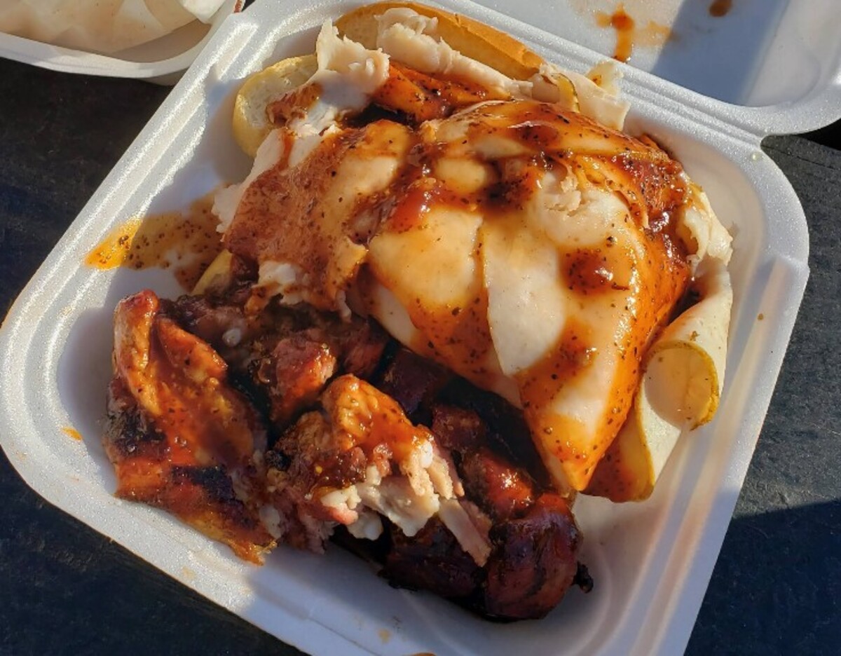 Food at Jones Bar-B-Q located in Kansas City, KS