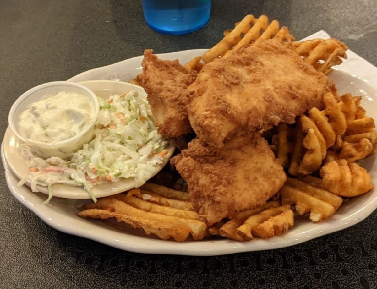 Food at Becky's Diner located in Portland, ME