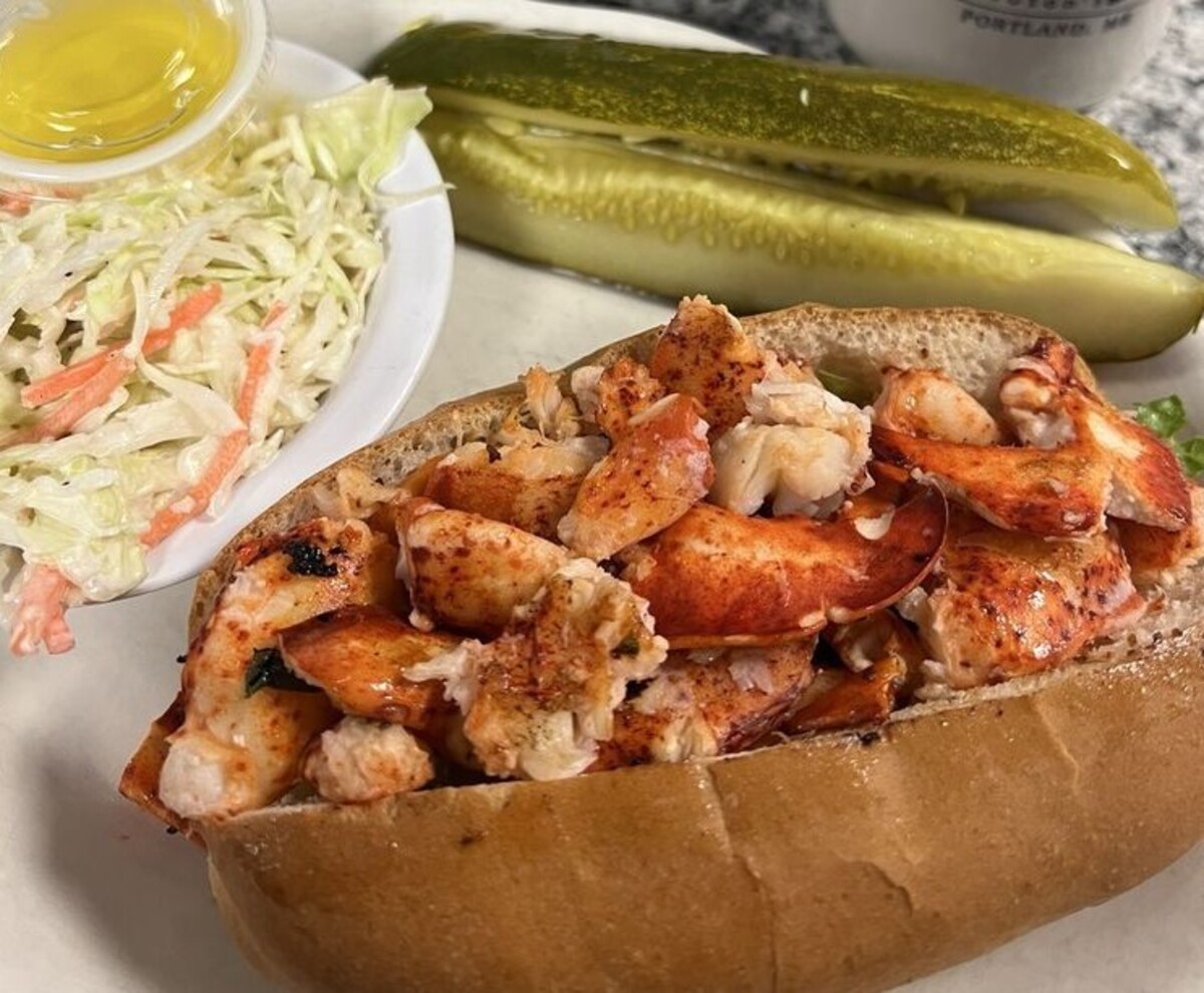 Food at Becky's Diner located in Portland, ME