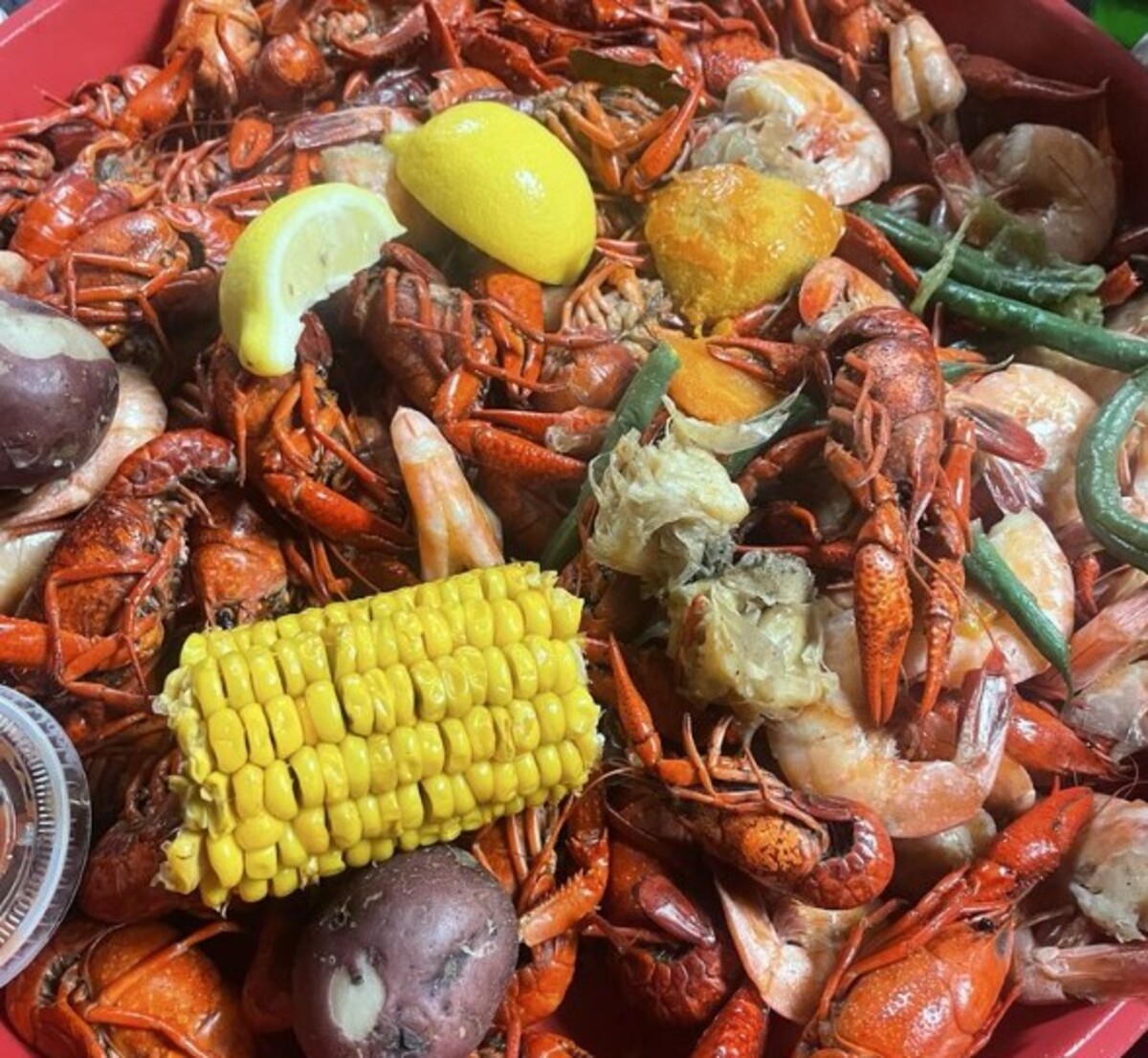 Food in Seither's Seafood, Harahan, LA