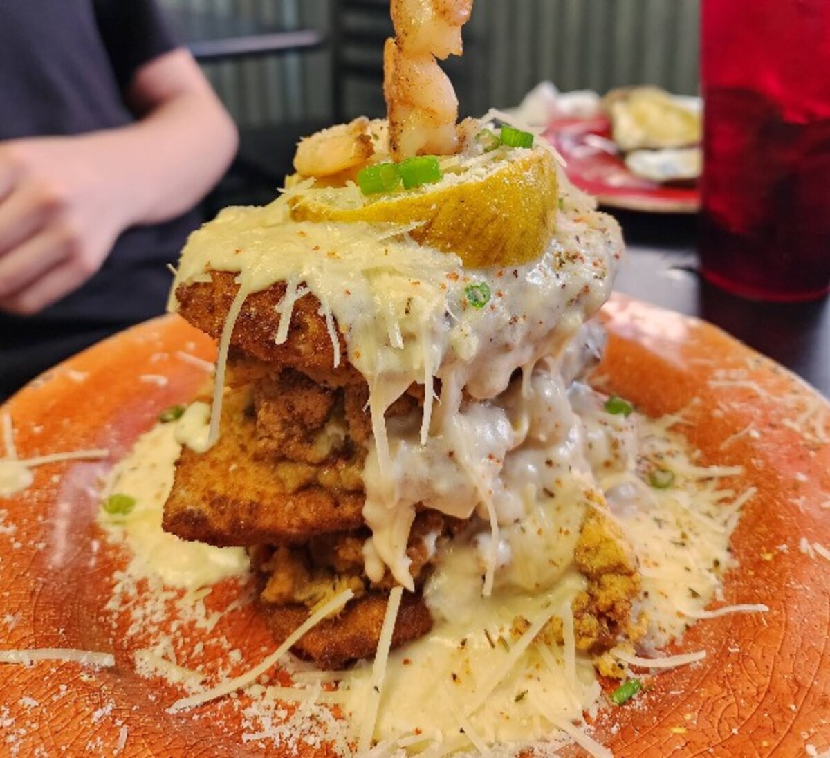 Food in Seither's Seafood, Harahan, LA