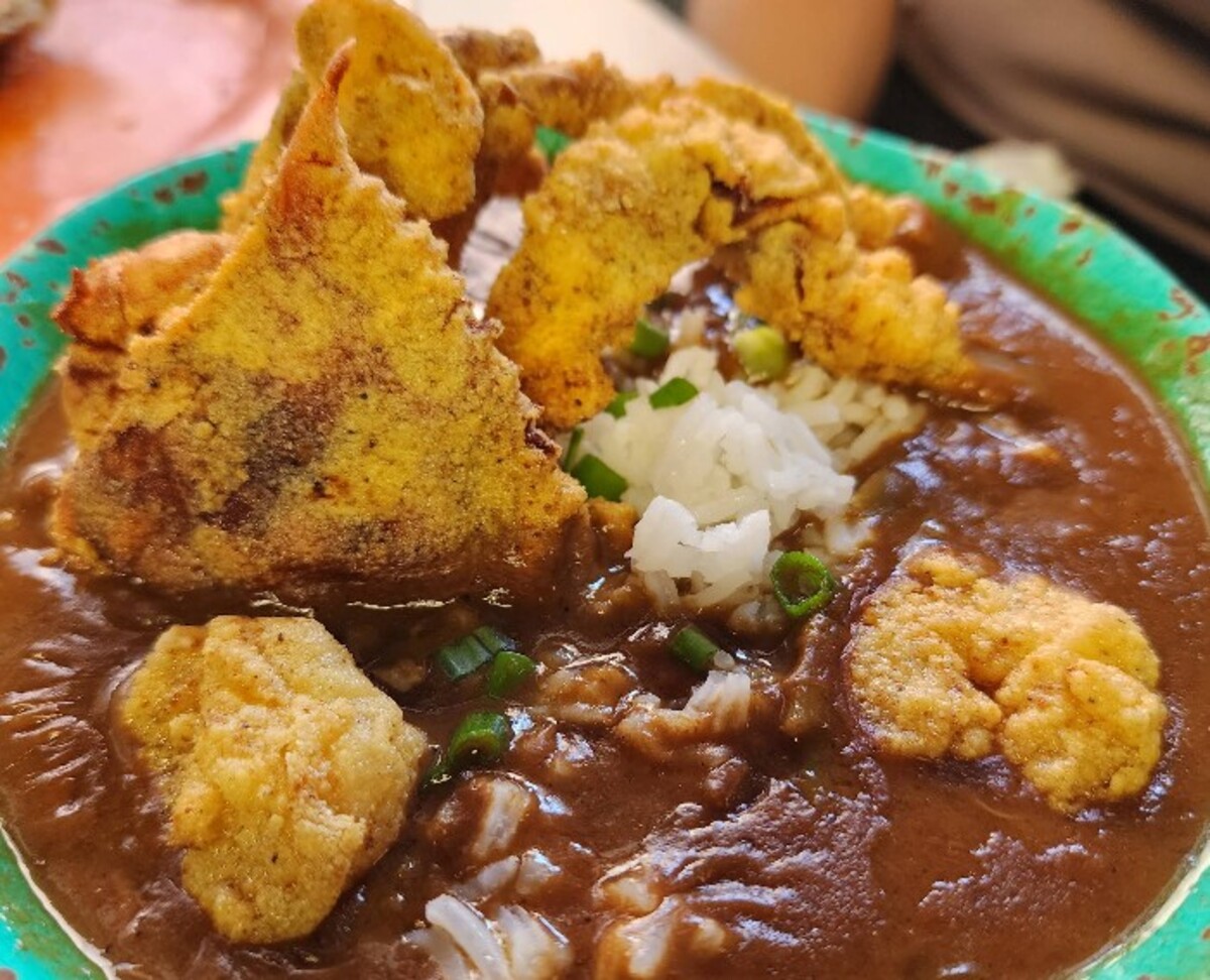 Food in Seither's Seafood, Harahan, LA