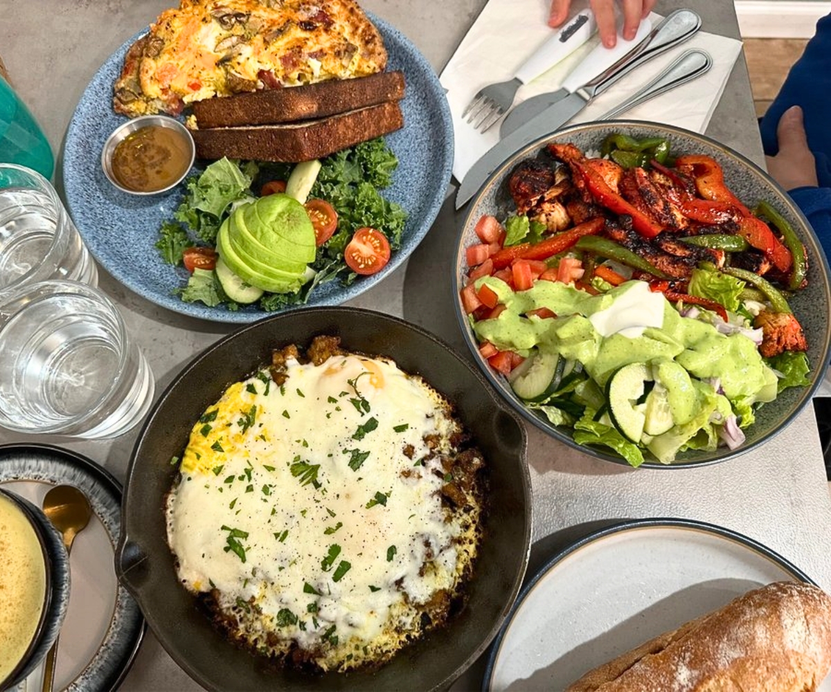 breakfast dishes at The Order in South Orange, New Jersey