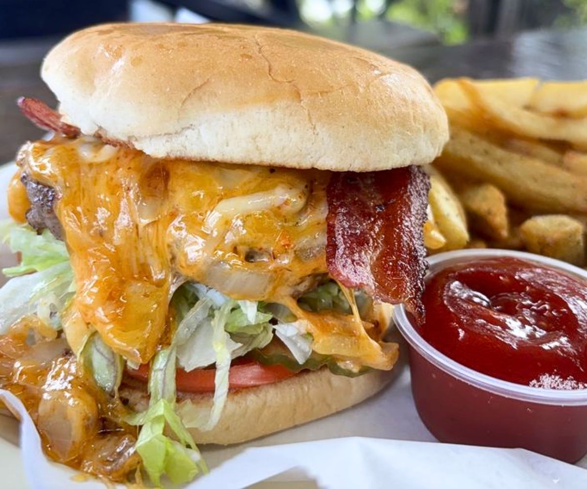 Thousand Island Burger at Jimmy's Big Burger in Austin, TX