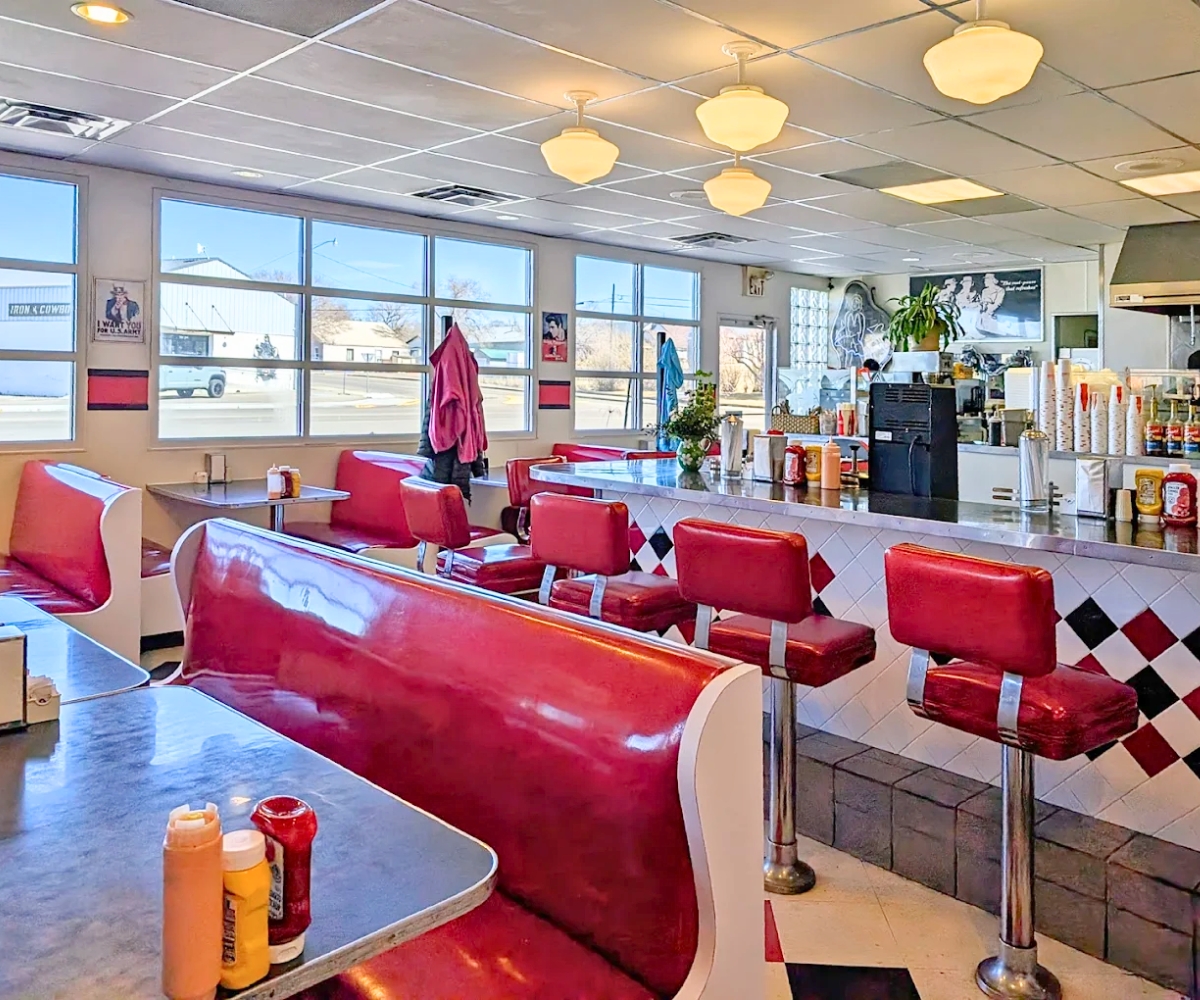 interior of Broadway Burger Station in Rock Springs, Wyoming